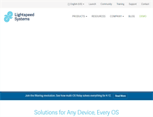 Tablet Screenshot of lightspeedsystems.com